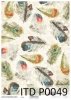 papier decoupage z piórami*decoupage paper with feathers